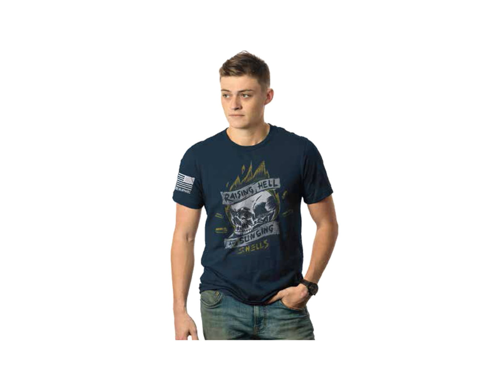 Nine Line Raising Hell And Sling Shells T-Shirt - Men's Midnight Navy Small RHSSTSMIDNIGHTNAVYS