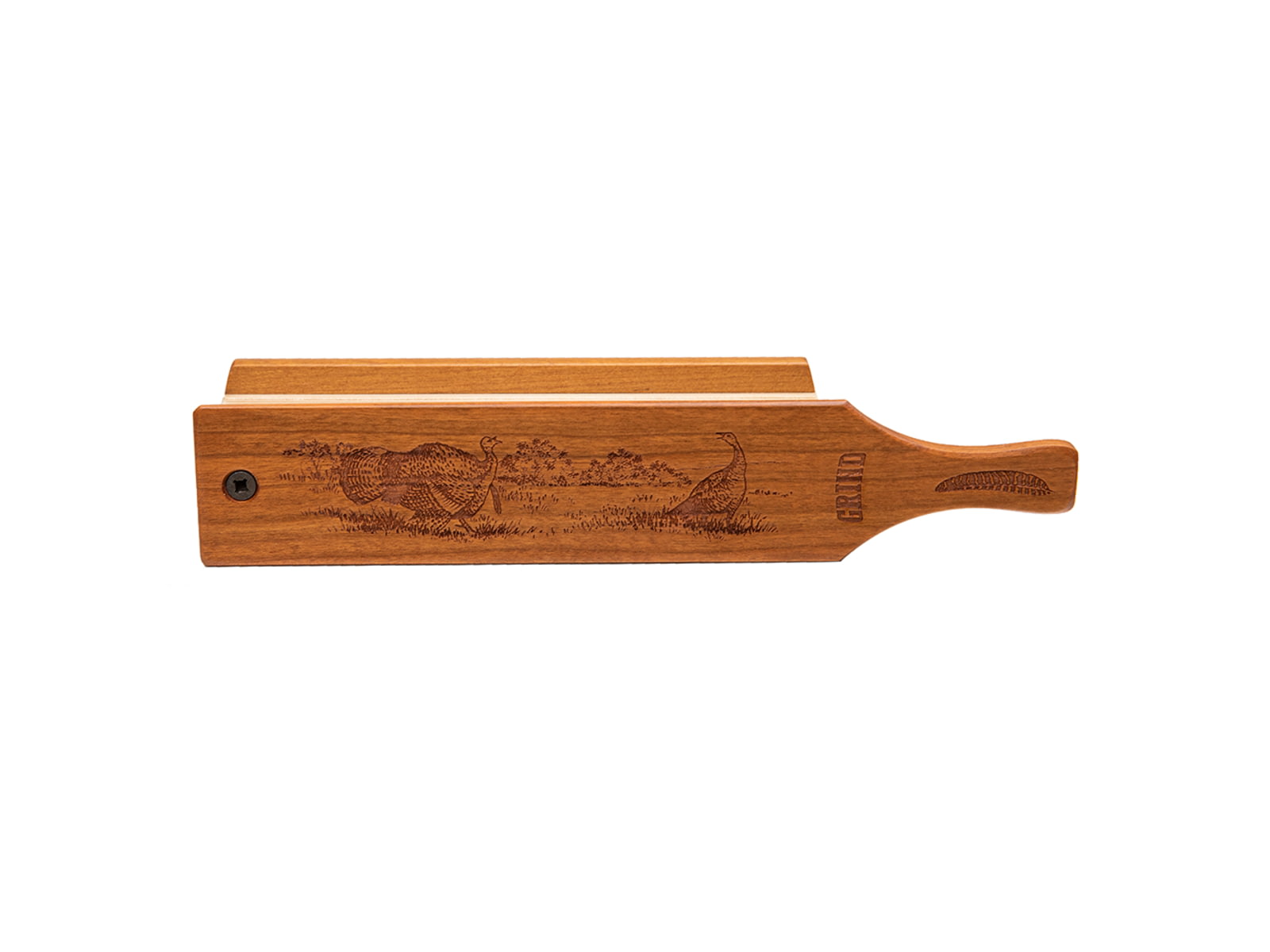 Cupped Waterfowl Outdoors The Grind Hardwood Honey Turkey Box Call RHTG2575