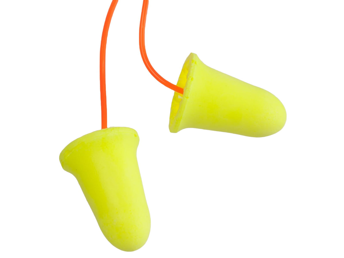 3M E-A-Rsoft FX Corded Earplugs Yellow 200 Box 312-1260-BX