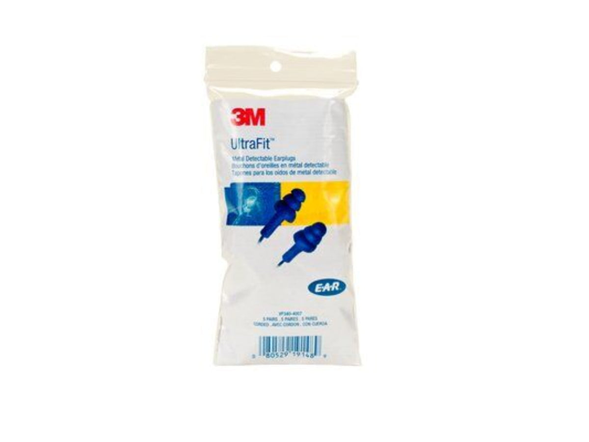 3M Earplug Ultrafit Metal 100BX 340-4007 Box