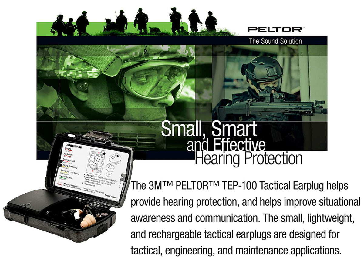 PELTOR Tactical Earplug 1 Kit EA/Case TEP-100