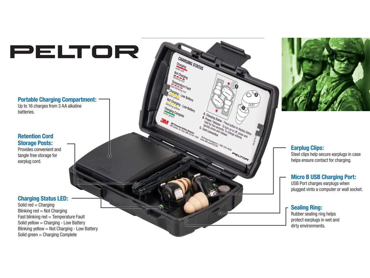 PELTOR Tactical Earplug 1 Kit EA/Case TEP-100
