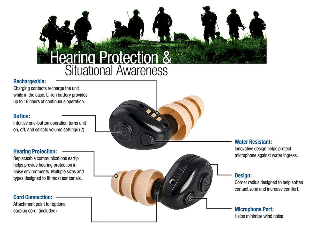 PELTOR Tactical Earplug 1 Kit EA/Case TEP-100
