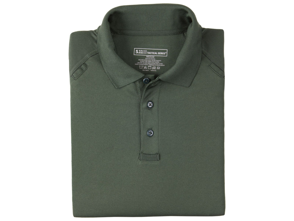 5.11 Tactical Performance Long Sleeve Polo - Men's Medium Regular Black