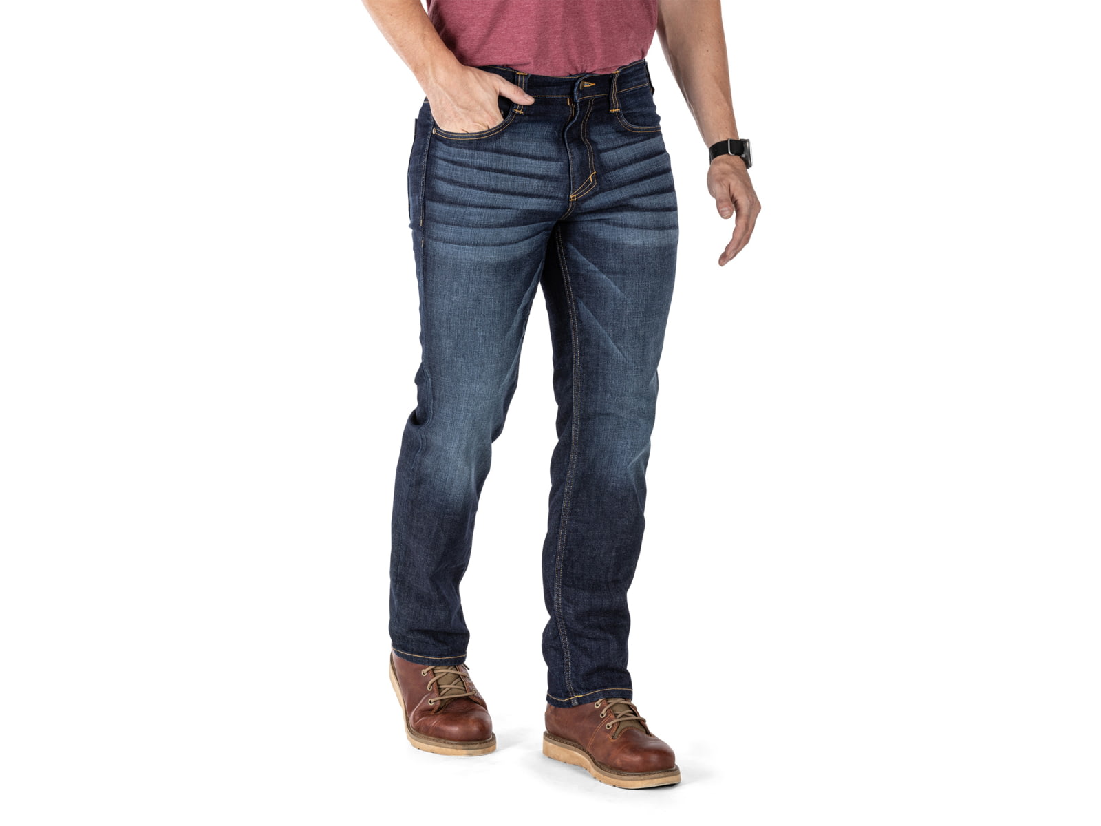 5.11 Tactical Defender-Flex Regular Jeans - Men's DW Indigo 40in Waist 34in Inseam