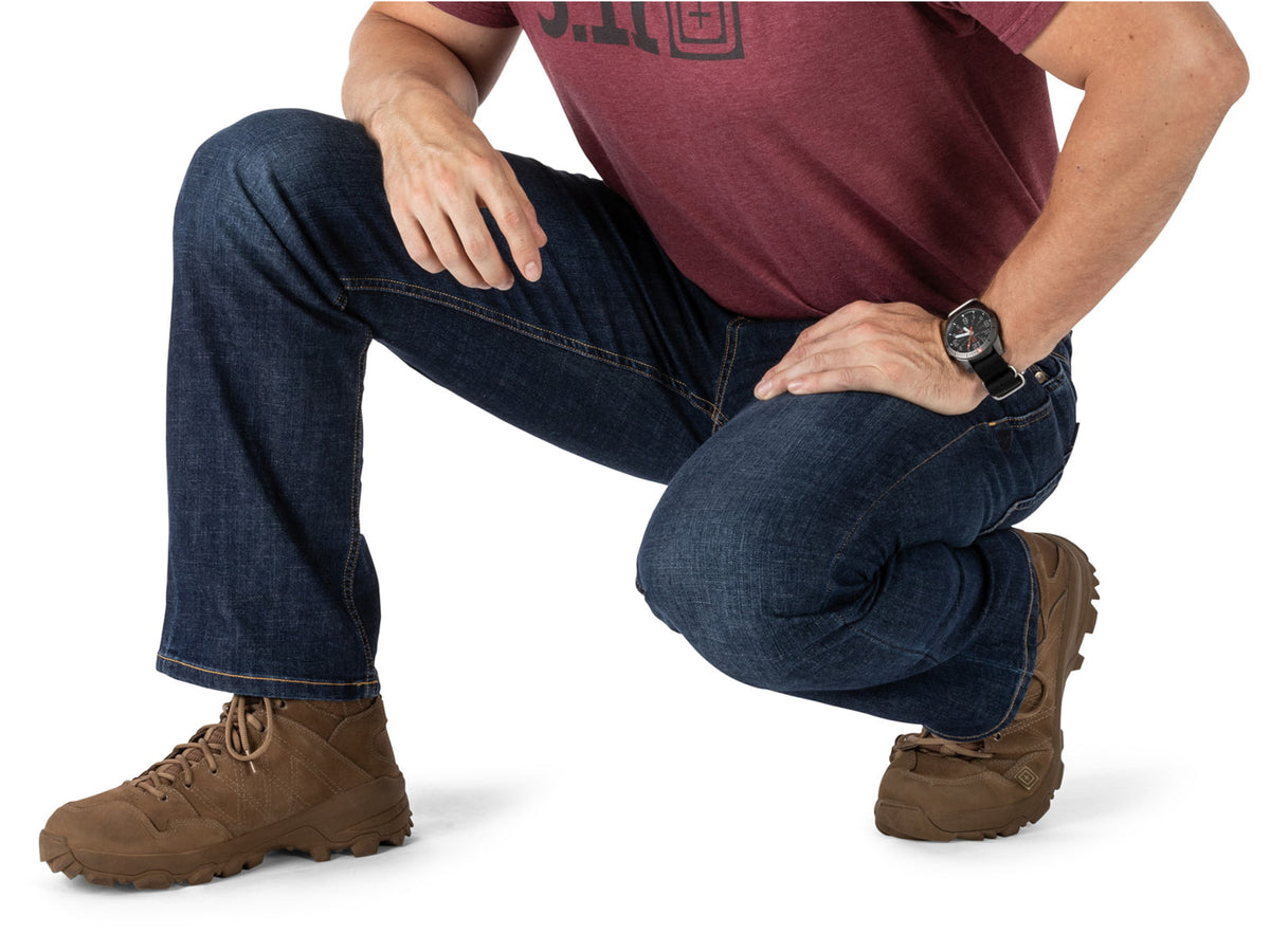 5.11 Tactical Defender-Flex Straight Jean - Mens Stone Wash Indigo