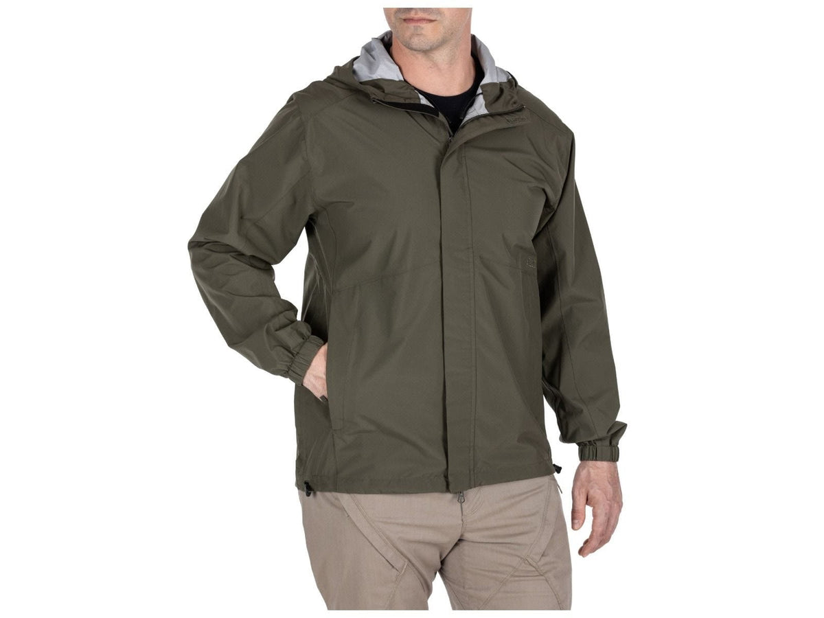 5.11 Tactical Duty Rain Shell Jacket - Mens Ranger Green XL