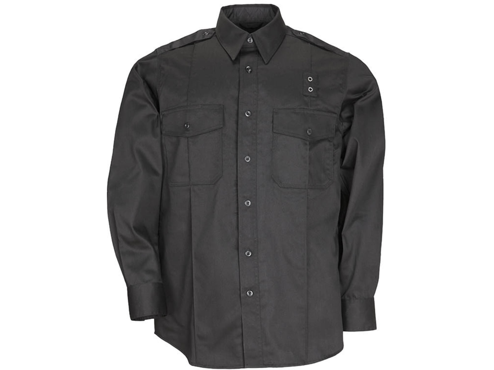 5.11 Tactical Twill PDU L/S A-Class Shirt - Mens Black 2XLT 72344-019-2XL-T