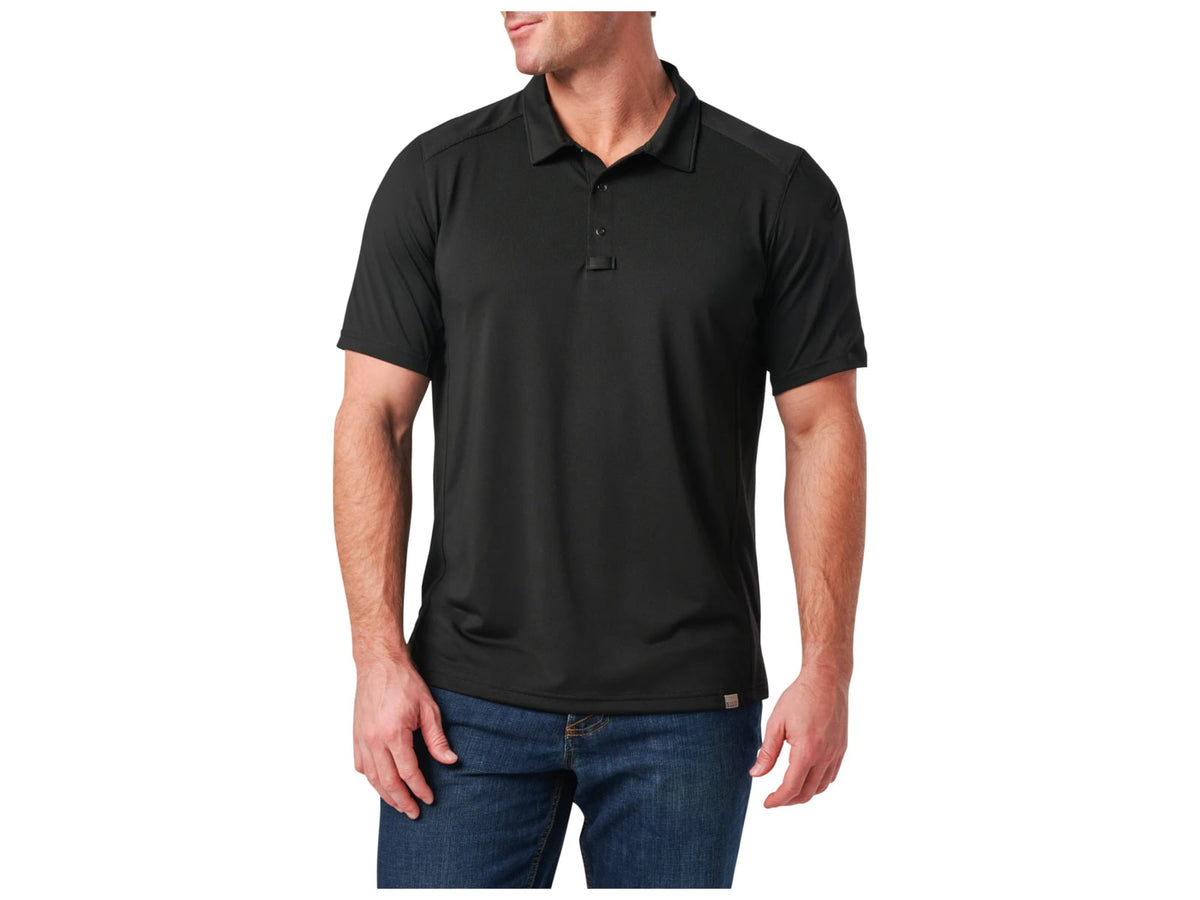 5.11 Tactical Paramount Crest Polo - Men's Black Medium 41298-019-M
