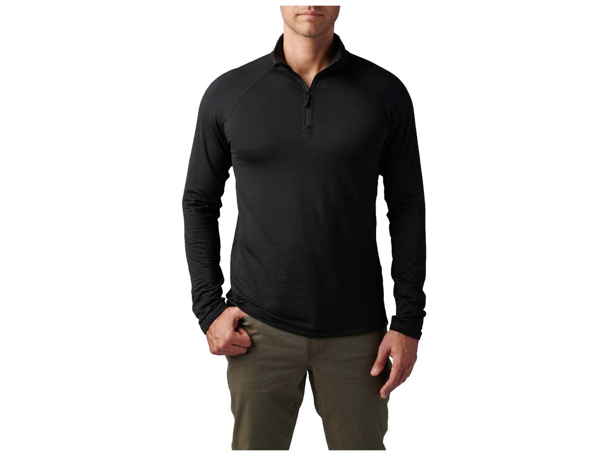 5.11 Tactical Stratos 1/4 Zip Midlayer - Men's Black 2XL