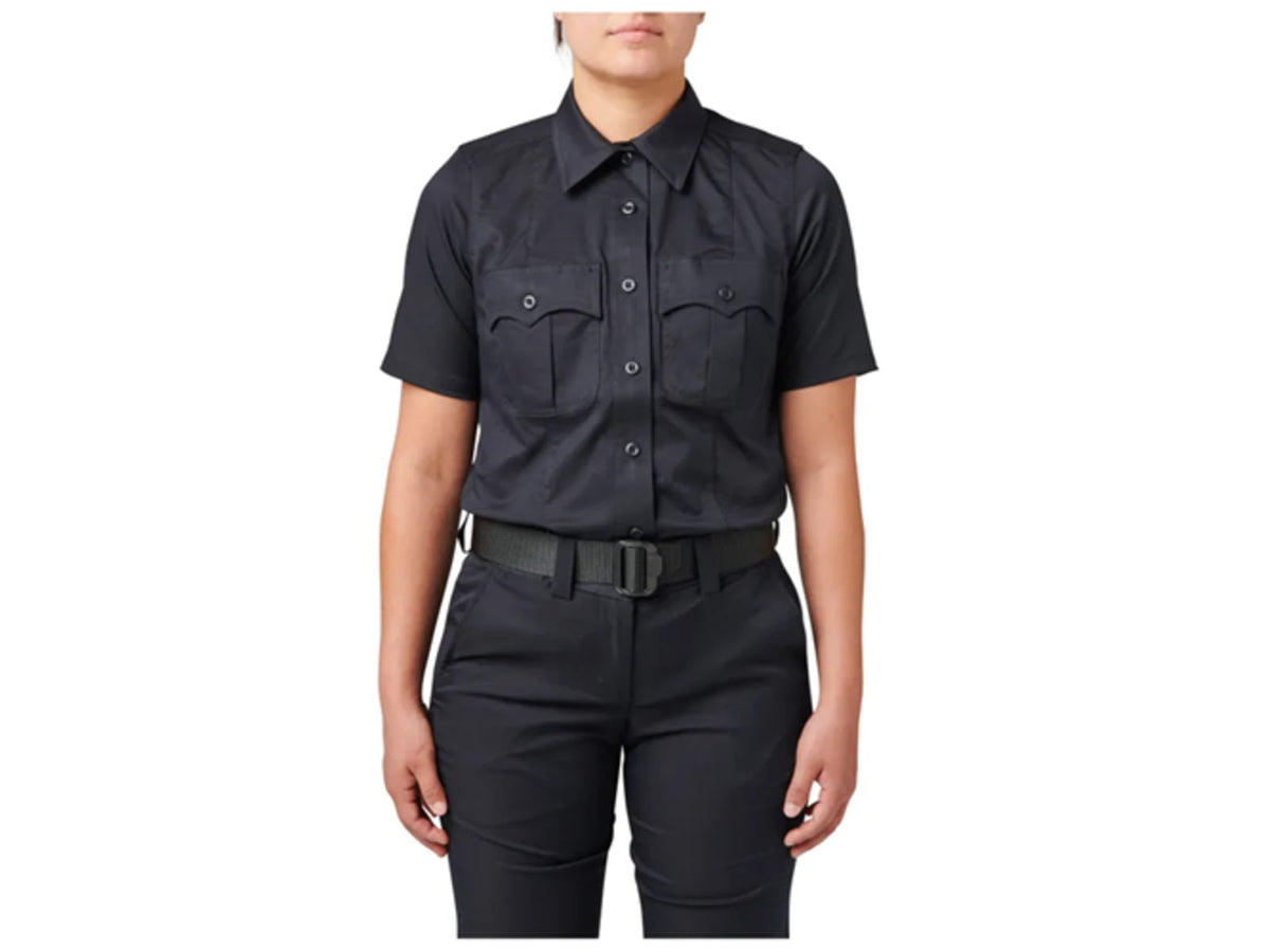 5.11 Tactical Stryke PDU Twill Class-A S/S Shirt - Womens Midnight Navy LR 61339-750-L-R