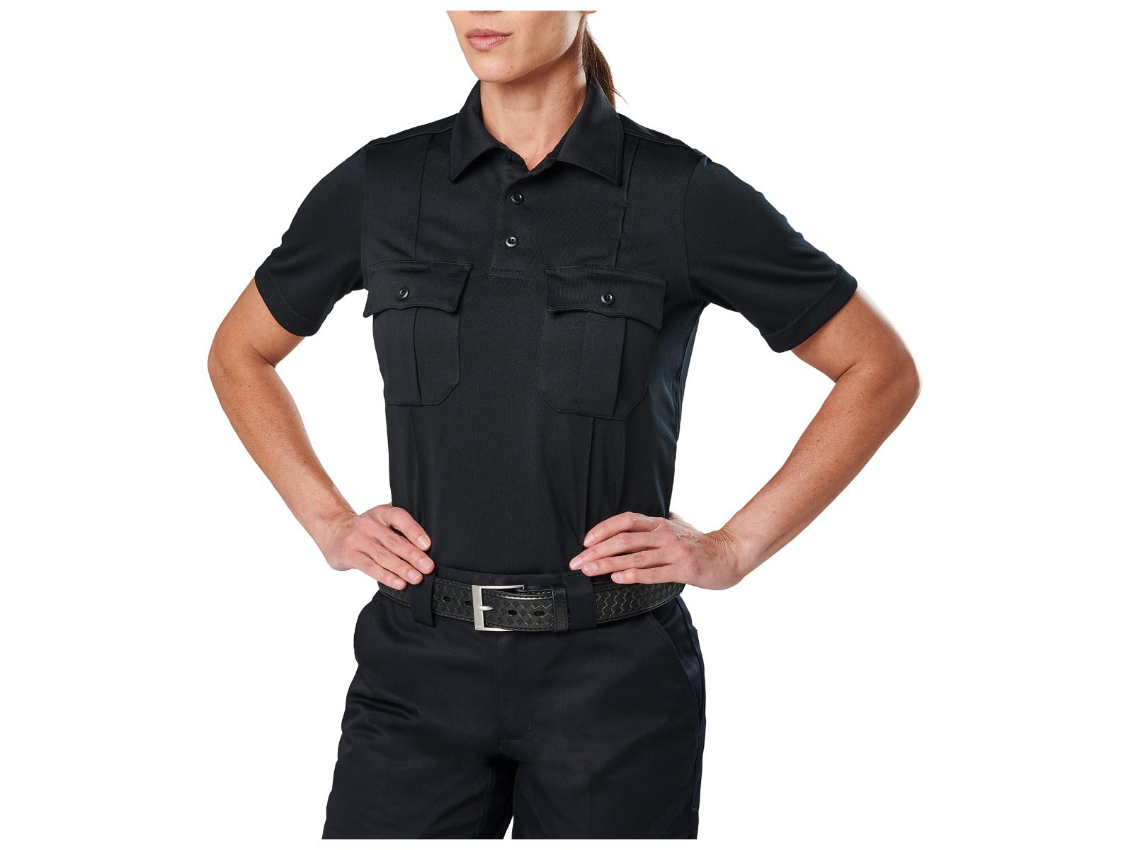 5.11 Tactical Class A Uniform S/S Polo - Womens Midnight Nvy M 61328-750-M