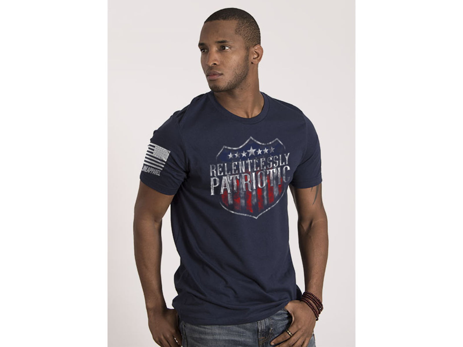 Nine Line Relentlessly Patriotic T-Shirt - Men's Midnight Navy Small RPATTSMIDNIGHTNAVYS