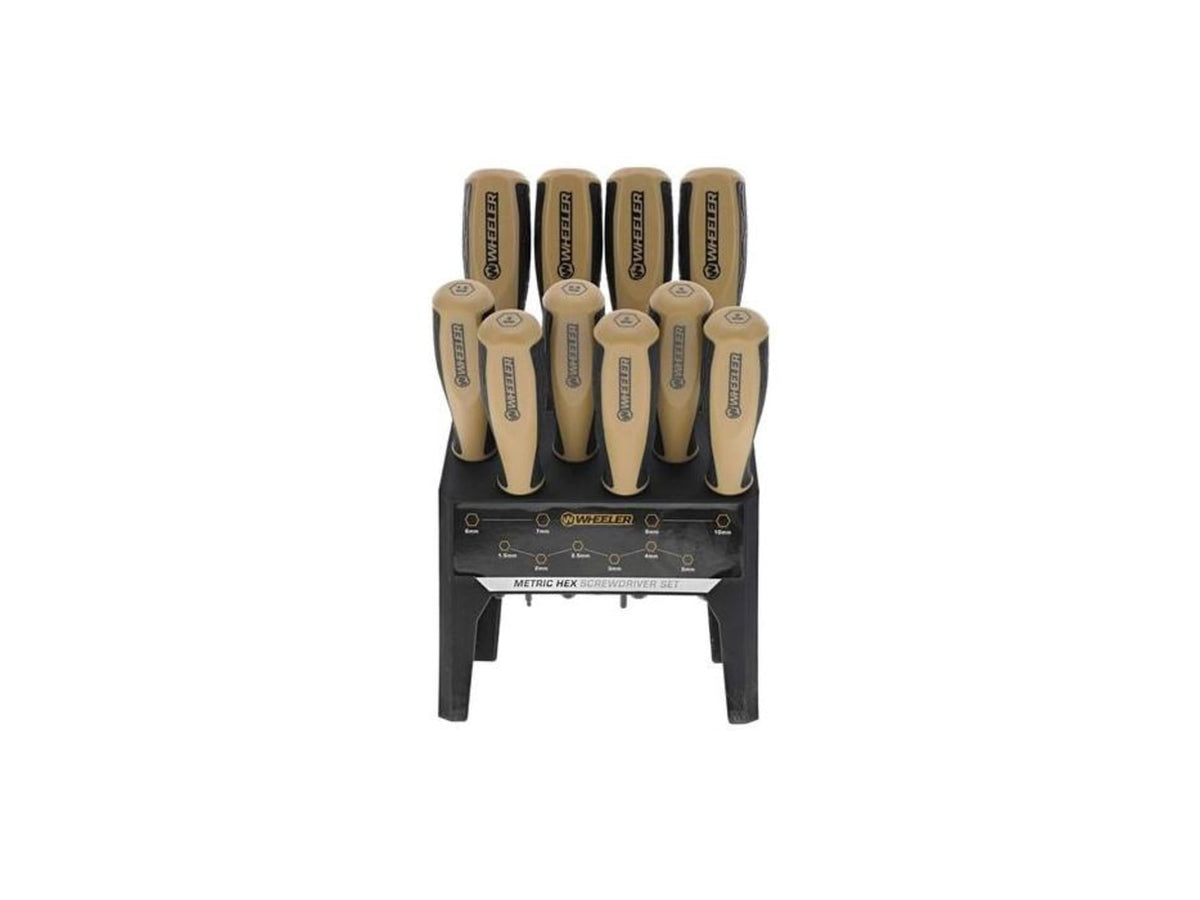 BOG Wheeler Metric Hex Benchtop Screwdriver Set 10/ct PH4005281