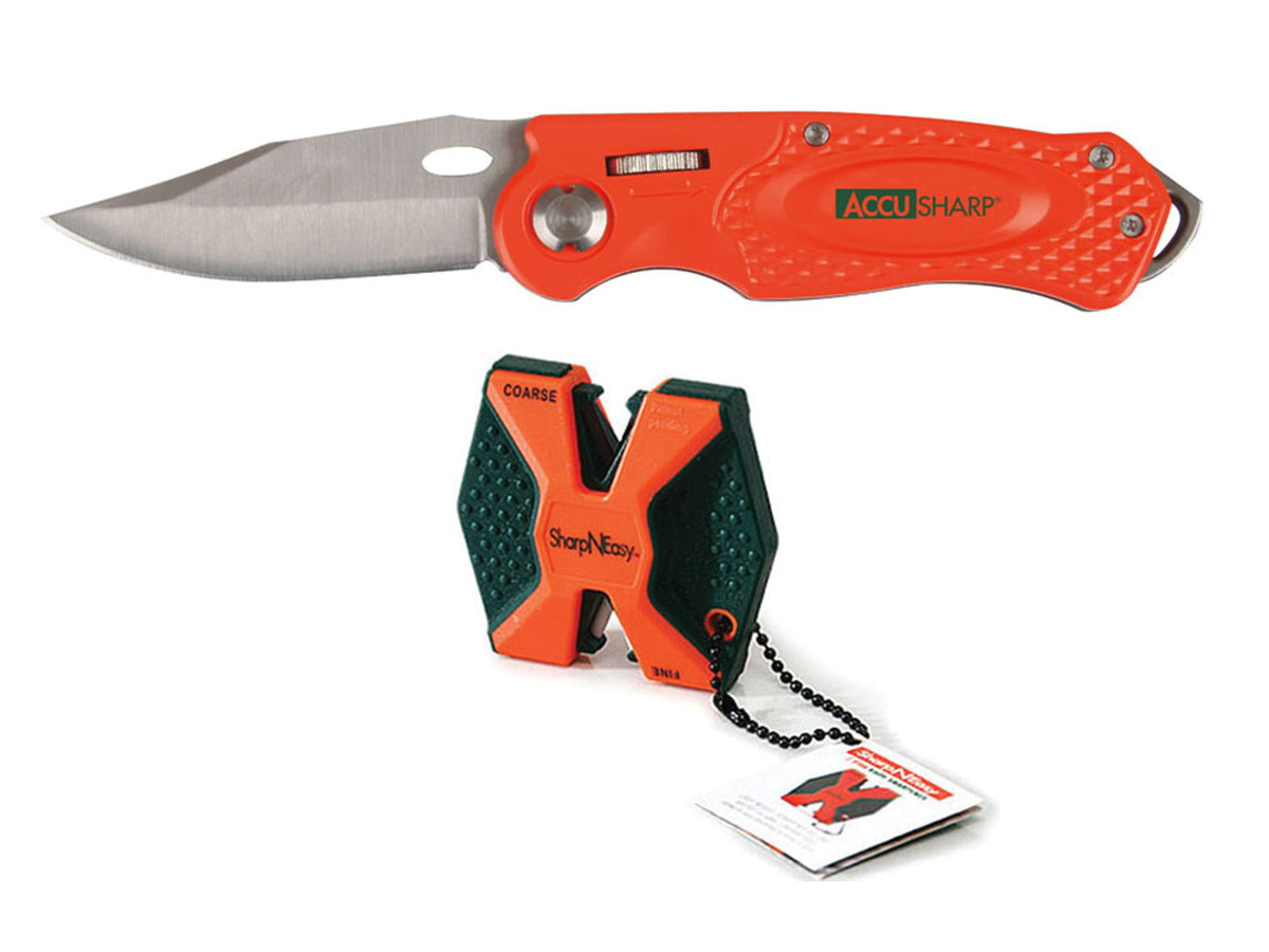 Accusharp 2Step Knife Sharpener/Sport Knife Combo 045C