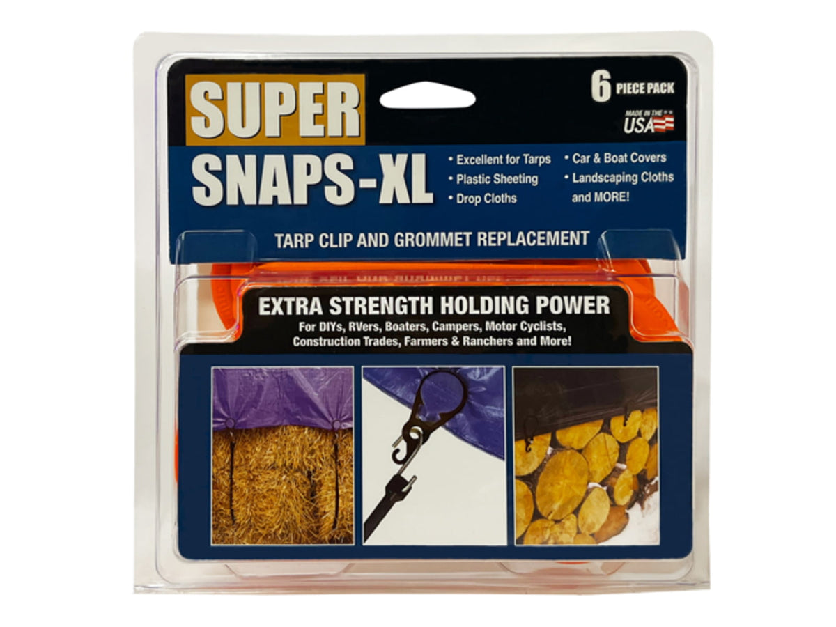 AccuSharp 6-Piece Pack Super Snaps-XL Orange 7.80in Long 1008C