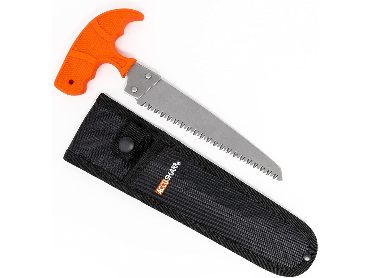 AccuSharp 6in Bone Saw Stainless Steel Blade/ Blaze Orange T-Shaped Handle 730C