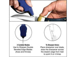 AccuSharp Knife SharpenerBlue Handle Diamond-Honed Carbide Blade 1002C