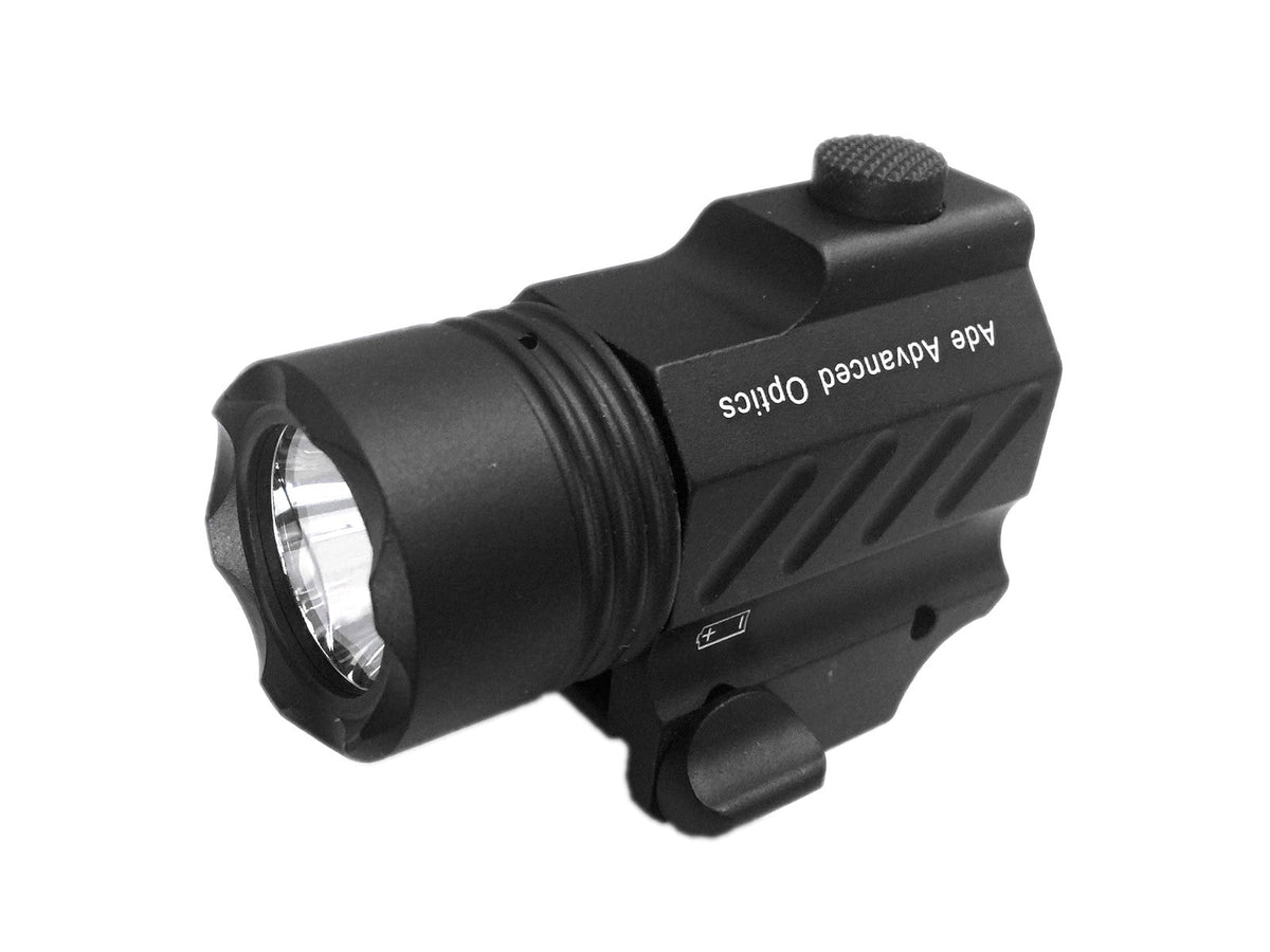 ADE Advanced Optics Ultra Compact Tactical LED Flashlight Black PS200-A