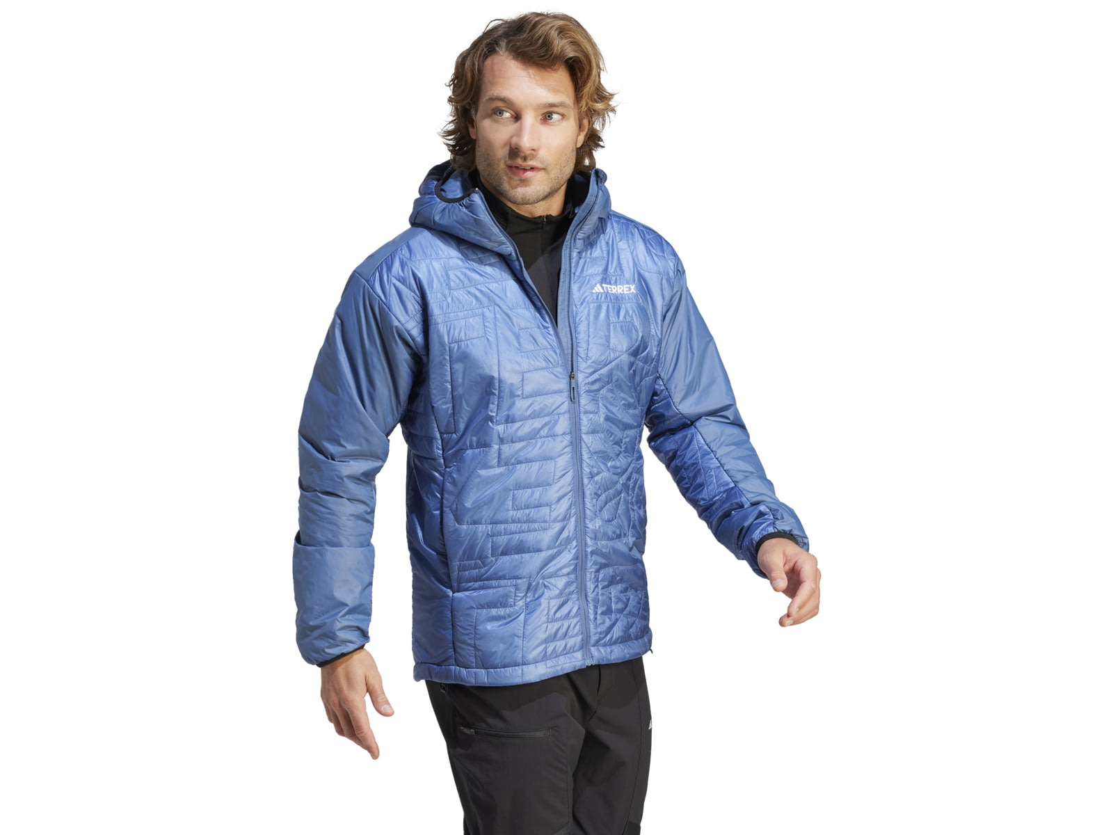 Adidas Terrex Xperior Varilite PrimaLoft Hooded Jacket - Men's Wonder Steel