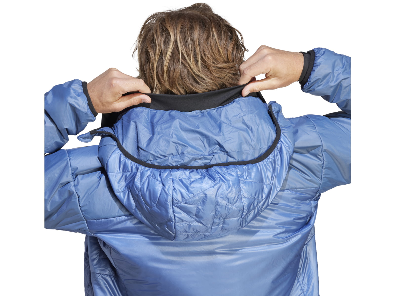 Adidas Terrex Xperior Varilite PrimaLoft Hooded Jacket - Men's Wonder Steel