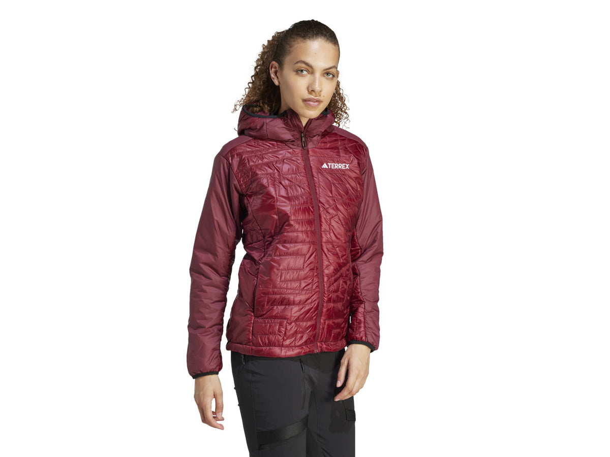 Adidas Terrex Xperior Varilite PrimaLoft Hooded Jacket - Women's Shadow Red