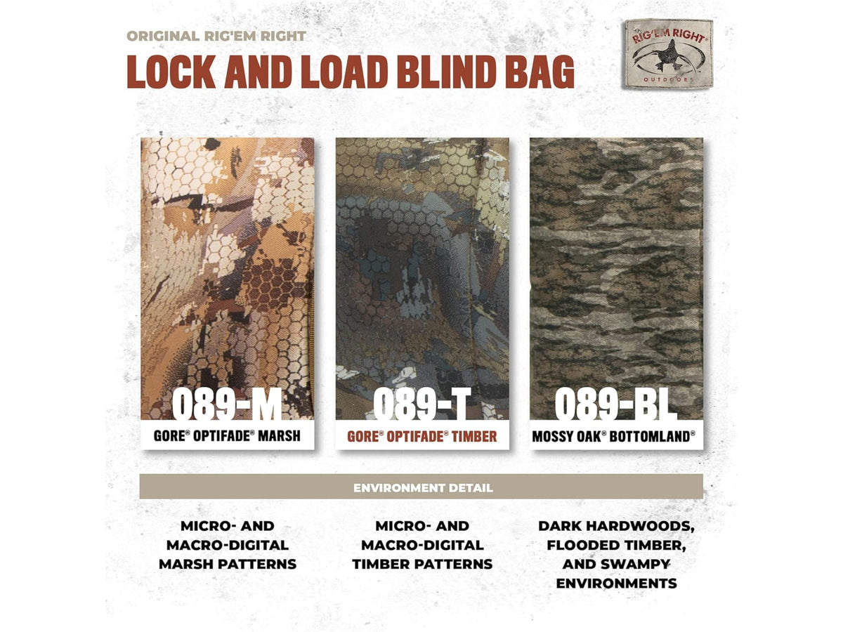 Rig'Em Right Lock & Load Blind Bag Gore Optifade Timber 089-T