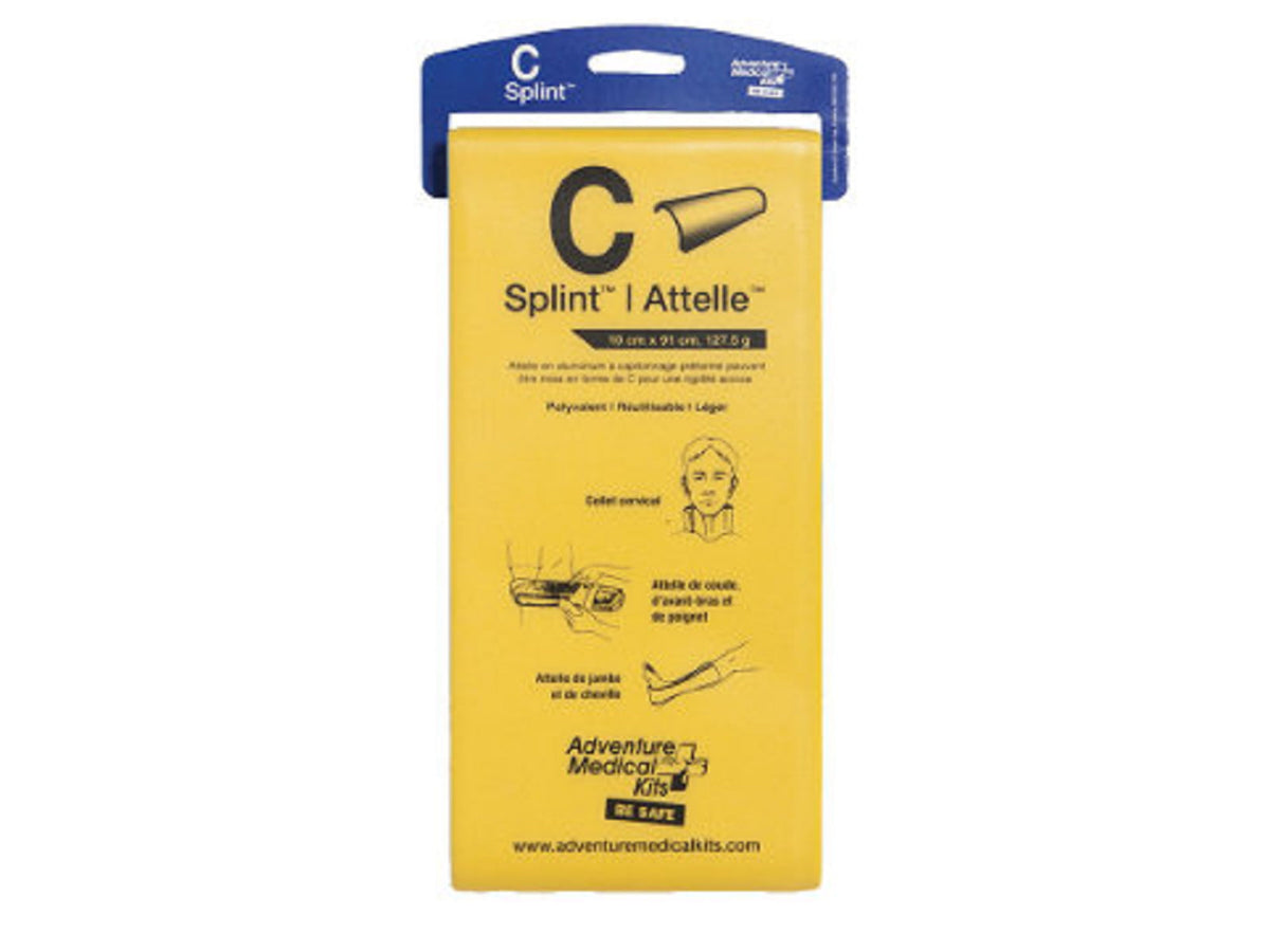 Adventure Medical Kits C-Splint Retail Packaging Yellow 7010-0402