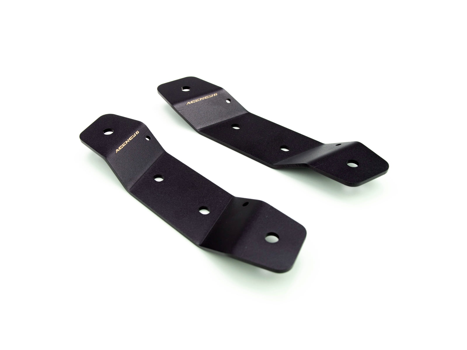 Agency 6 Ford Bronco Cowl Light Bracket Set Black COWL LIGHT BRACKETS
