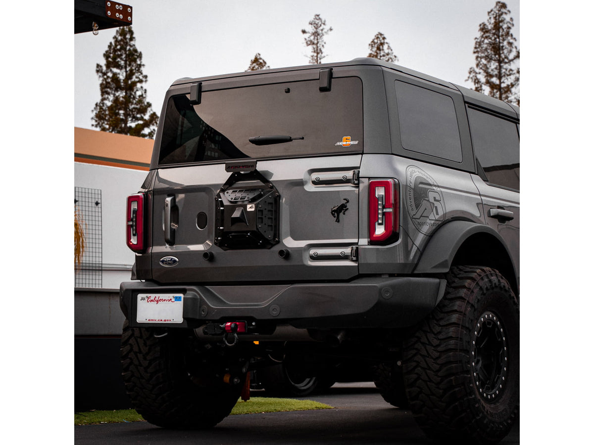 Agency 6 Ford Bronco Tire Delete Kit Black Bronco Tire Delete Kit