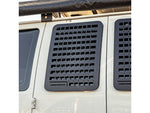 Agency 6 Ford E350 Passenger Side Window GRIDS Left Barn Door Black GRIDS-E350 Pass Mid