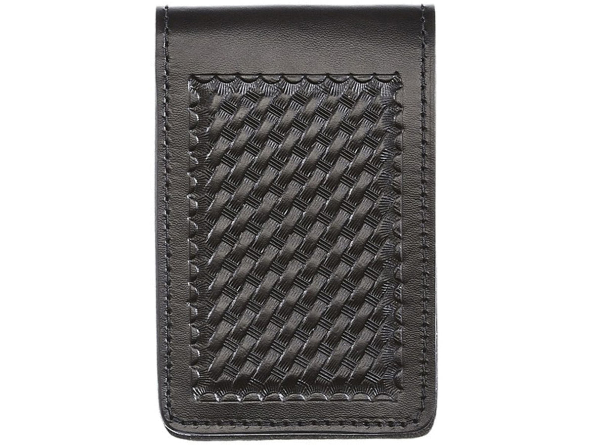 Aker Leather Model Notebook Cover Basketweave Black A583-BW