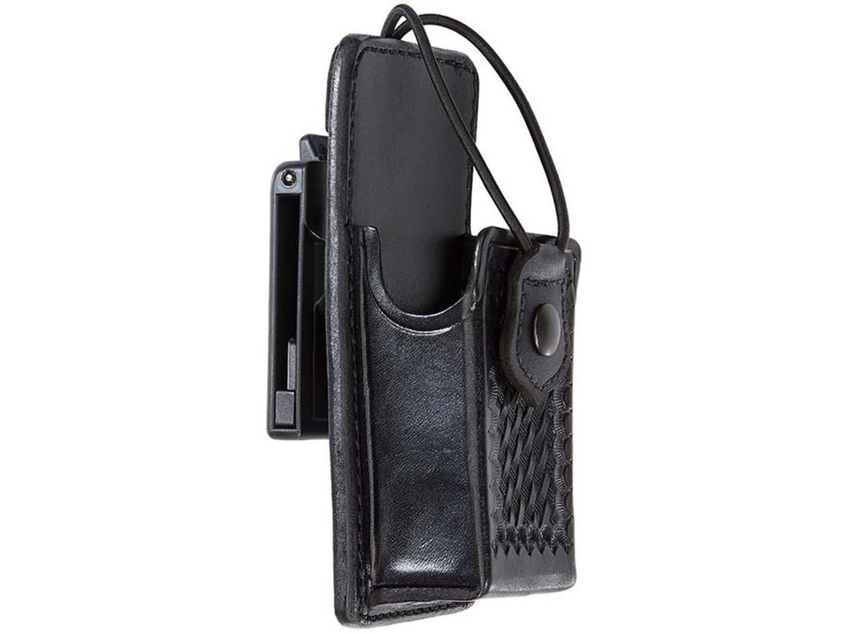 Aker Leather Swivel Radio Holder Motorola XTS 3000 Basketweave Black A588-BW-XTS3000