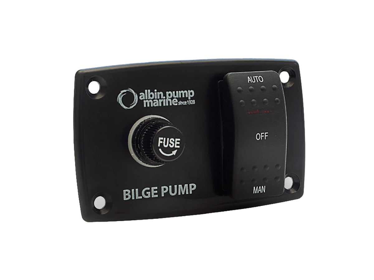 Albin Pump Marine 3-Way Bilge Panel - 12/24V 01-66-027 One Size 01-66-027