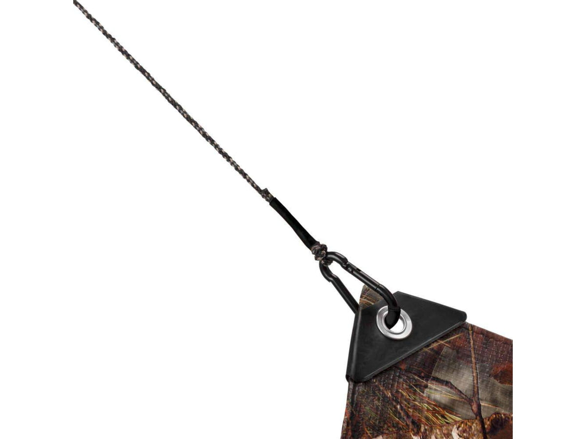 Allen Reflective Hoist Rope 25'Feet Long Black 7248