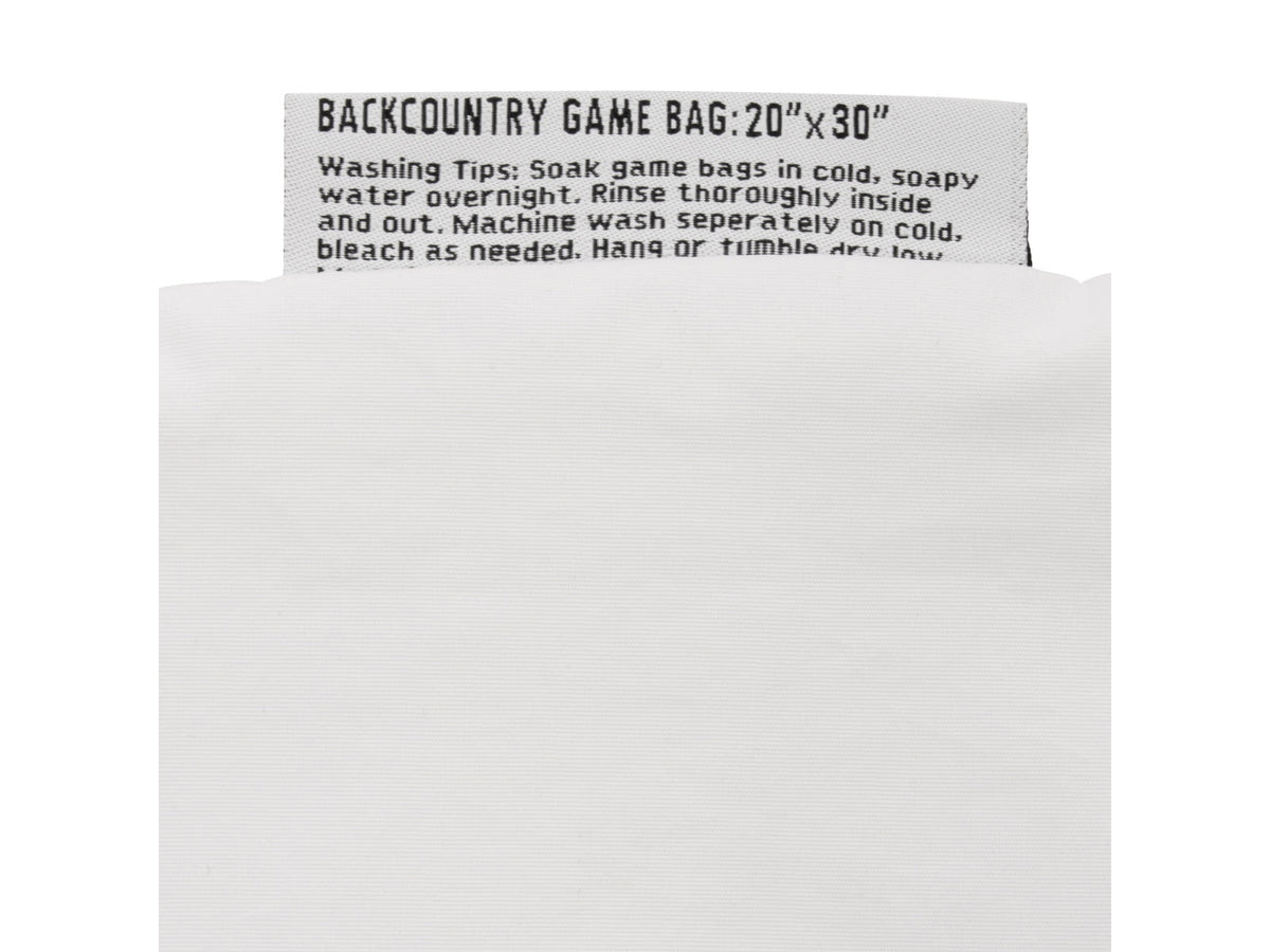 Allen BackCountry Single Meat Game Bag White Polyester 6593
