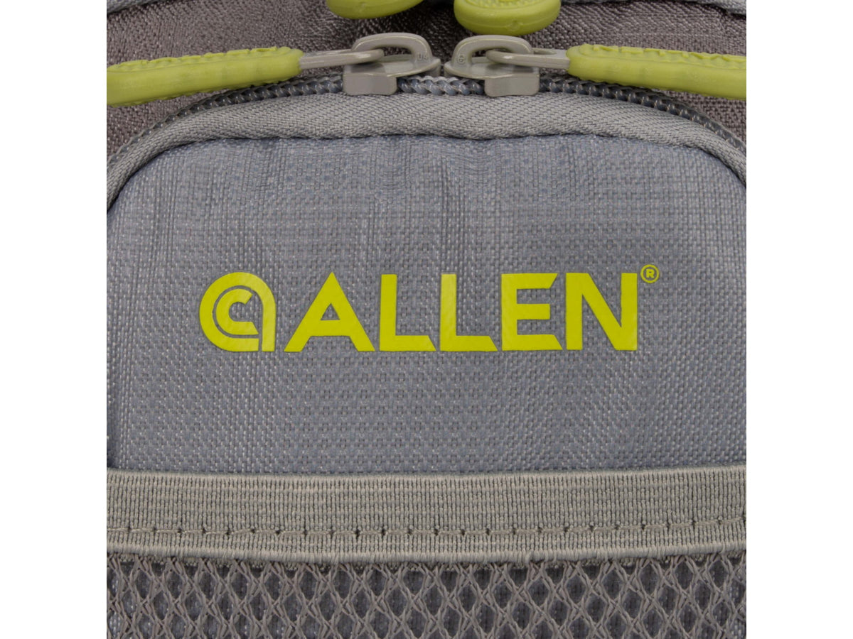 Allen Bear Creek Micro Fly Fishing Chest Pack Fits up to 2 Tackle/Fly Boxes Gray/Lime