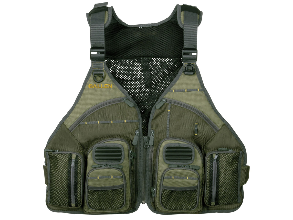 Allen Big Horn Fly Fishing Vest Green 6346