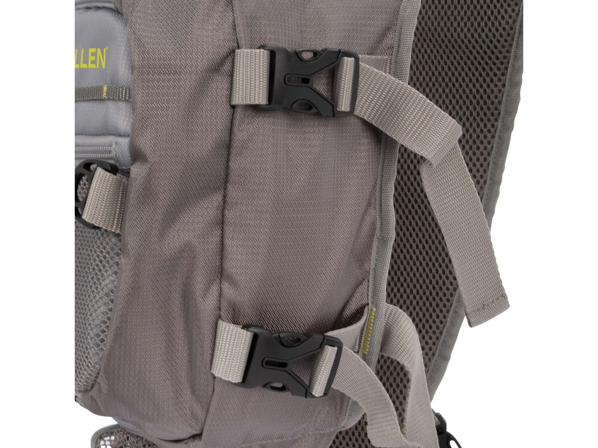 Allen Cedar Creek Fly Fishing Sling Pack Fits up to 4 Tackle/Fly Boxes Gray/Lime 6362