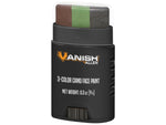 Vanish Camo Face Paint Stick 3-Colors Brown Olive & Black