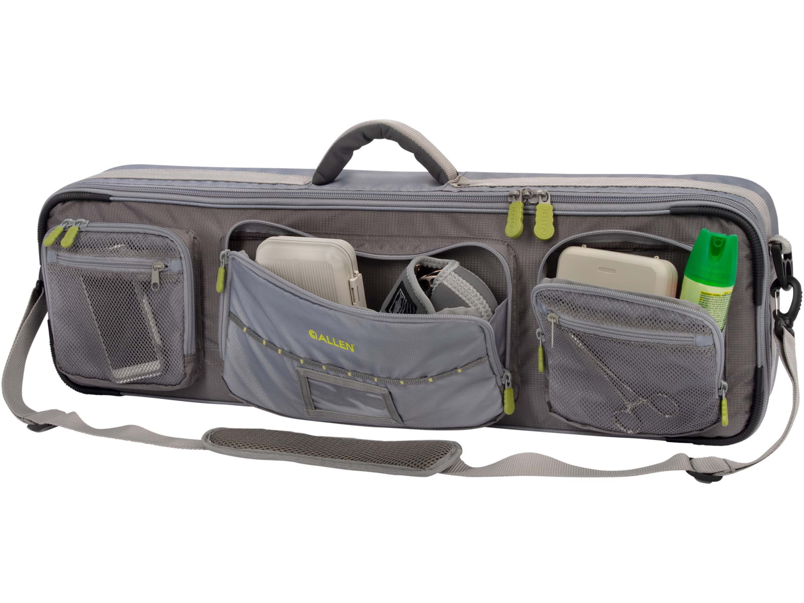 Allen Cottonwood Fly Fishing Rod and Gear Bag Case - Outdoor Storage for up to 4 Fishing Rods - Heavy-Duty Honeycomb Frame for Carrying Your Fishing