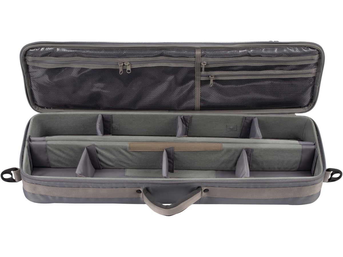 Allen Cottonwood Fly Fishing Rod and Gear Bag Case - Outdoor Storage for up to 4 Fishing Rods - Heavy-Duty Honeycomb Frame for Carrying Your Fishing Pole Fishing Gear and Equipment - Gray/Lime 6379