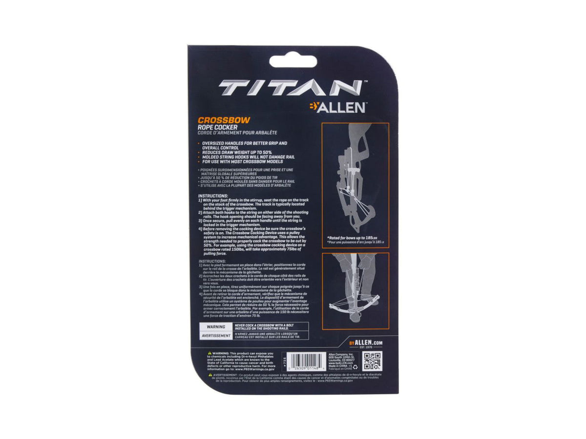 Titan Crossbow Cocking Rope Red 756