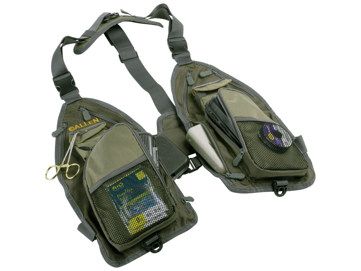 Allen Gallatin Ultra Light Strap Fishing Vest Green 6347