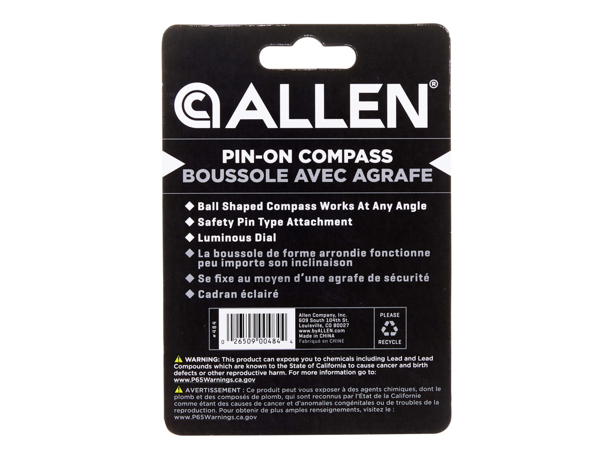Allen Pin on Ball Compass Black 484