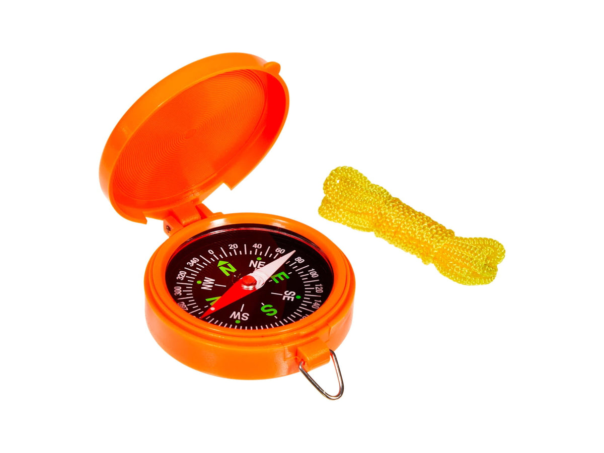 Allen Pocket Compass with Lid Orange 487