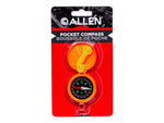 Allen Pocket Compass with Lid Orange 487