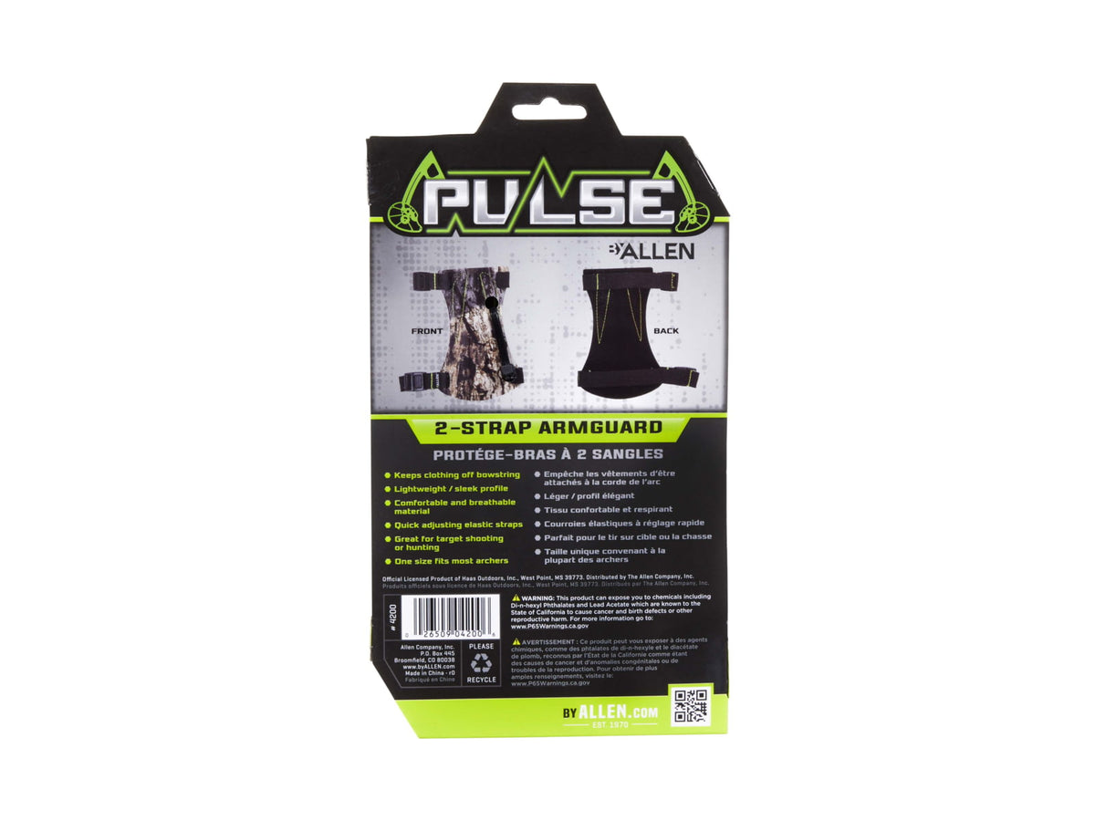 Allen Pulse 2 Strap Arm Armguard Mossy Oak Break-Up Country 4200