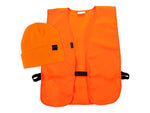 Allen Stocking Cap & Vest Combo - Men's Blaze Orange Medium - Extra Large
