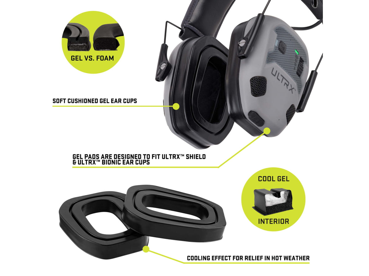 Allen ULTRX Gel Ear Cup Replacement Pads 1-Pair Black 4152